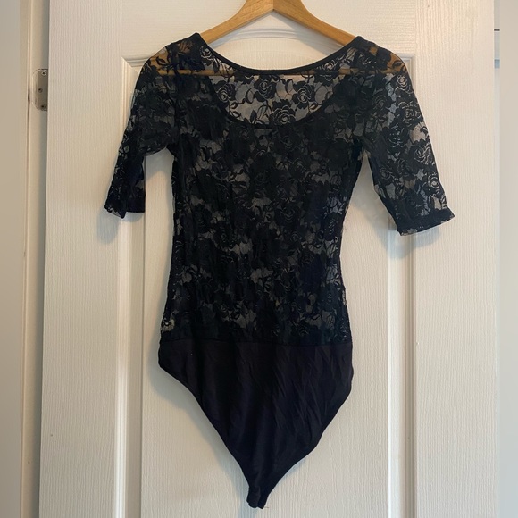 Black Lace Bodysuit - Picture 3 of 3